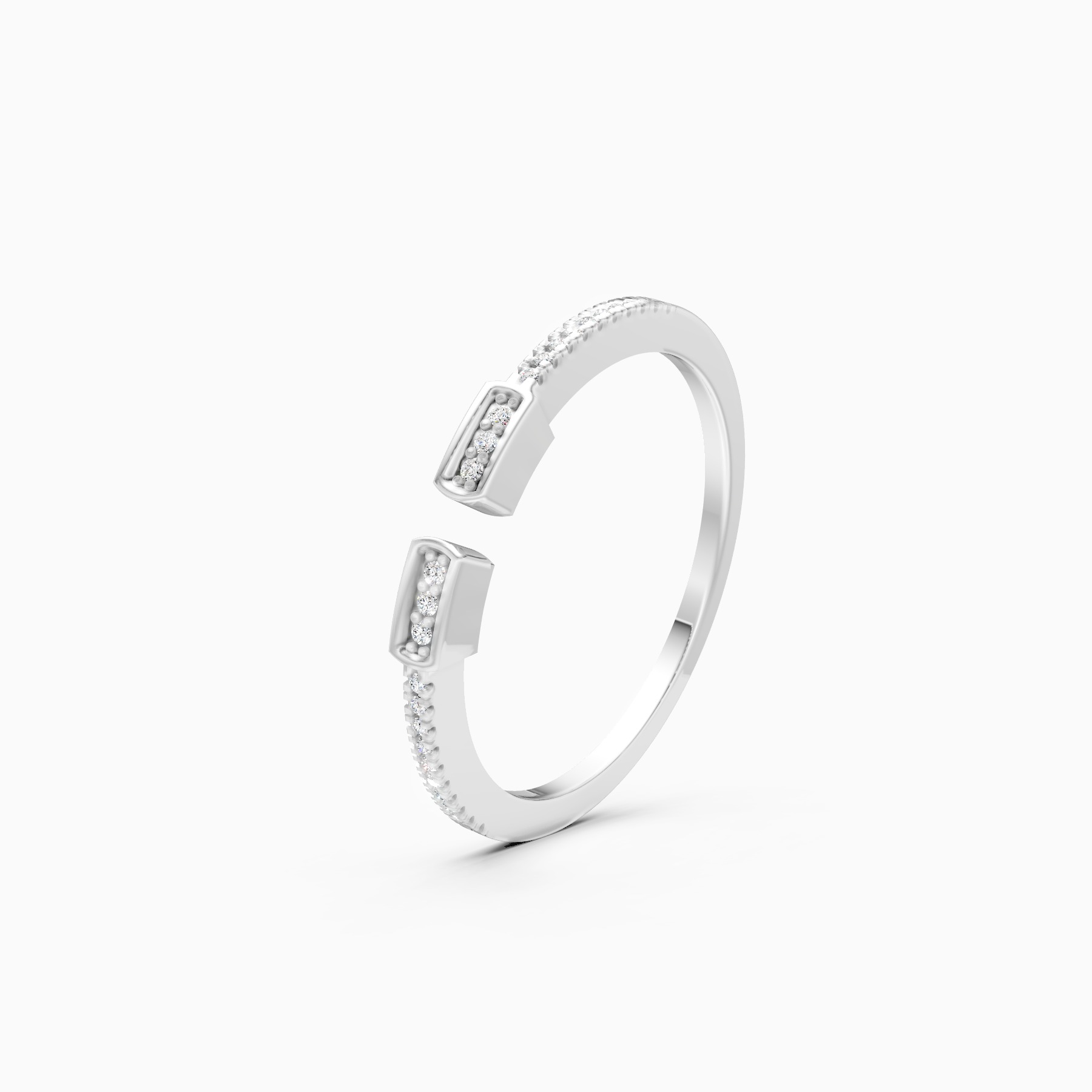Minimalist Open-Top Lab Grown Diamond Ring